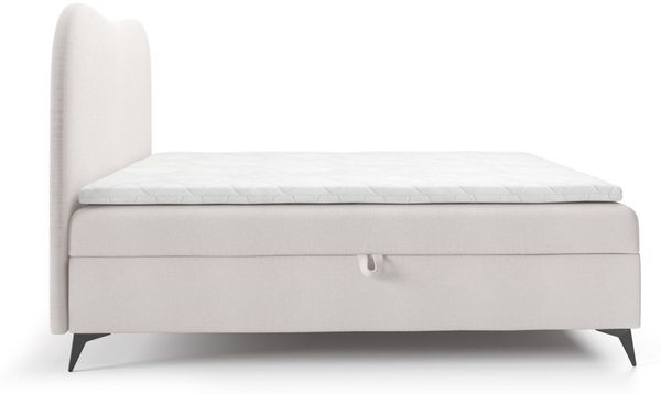 Boxspringbett Schlafzimmerbett BLAIR 120x200cm Stoff Now or Never Altrosa Bild 4