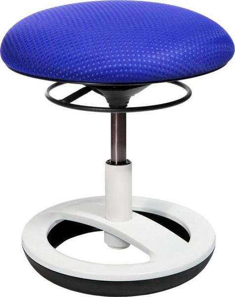 Topstar Kindersitzhocker Sitness Bobby Alu weiß lackiert blau