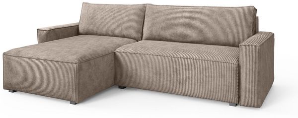 Masseno Ecksofa BESMIR mit Schlaffunktion L-Form, Sofa mit Bettkasten