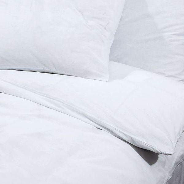 vidaXL Bettwäsche-Set Weiß 200x200 cm Leichte Mikrofaser 136018 Bild 8