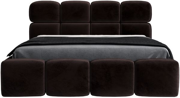 Polsterbett MONAKO 140x200 ohne Matratze mit Bettkasten und Lattenrost. Farbe: Espresso 6 Bild 3