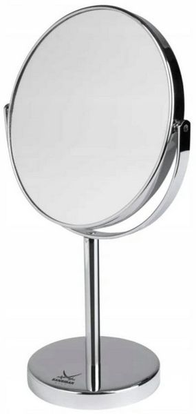 Sansibar Sylt Kosmetikspiegel Kosmetikspiegel 360° Drehbar Schminkspiegel make-up spiegel (Einzelartikel, 1-St, 1× Kosmetikspiegel), Rückseite mit 5-facher Vergrößerung