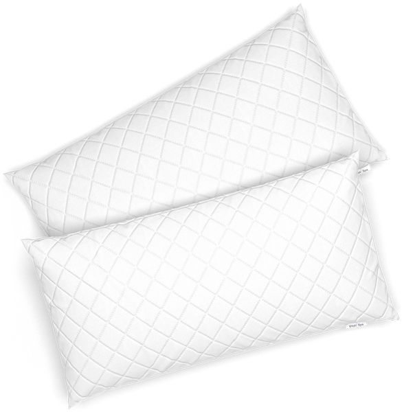 Kopfkissen Weiß 40 x 80 cm 2er Set Vitalispa