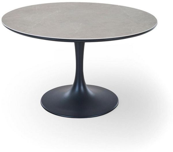 MONDO Gartentisch LATEA, Anthrazit, Betongrau, Aluminium, Sinterstein, Ø 120 x H 74 cm