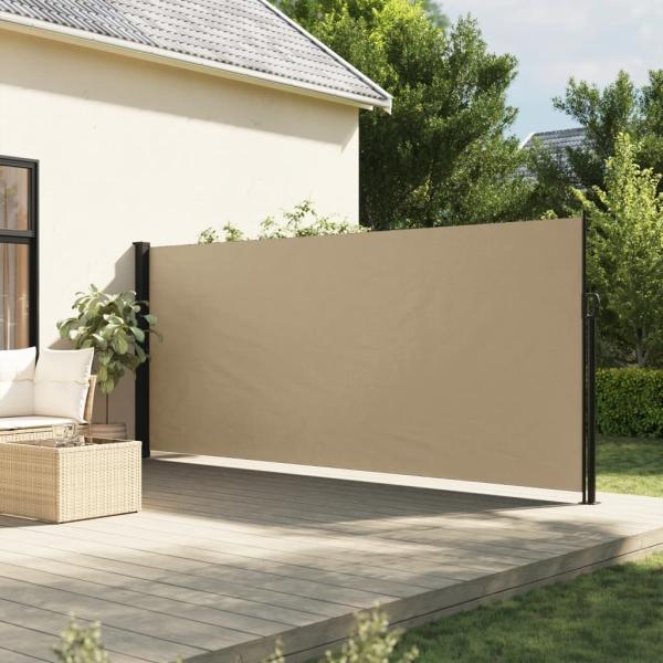 vidaXL Seitenmarkise Ausziehbar Beige 180x300 cm 4004345