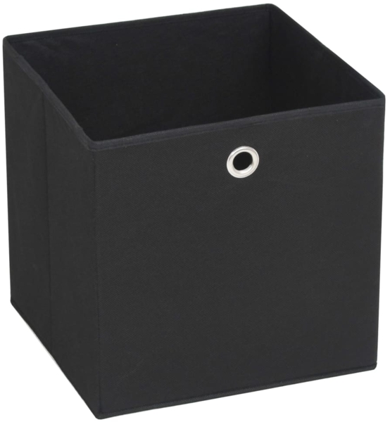 vidaXL Aufbewahrungsboxen 10 Stk. Vliesstoff 32 x 32 x 32 cm Schwarz 245746