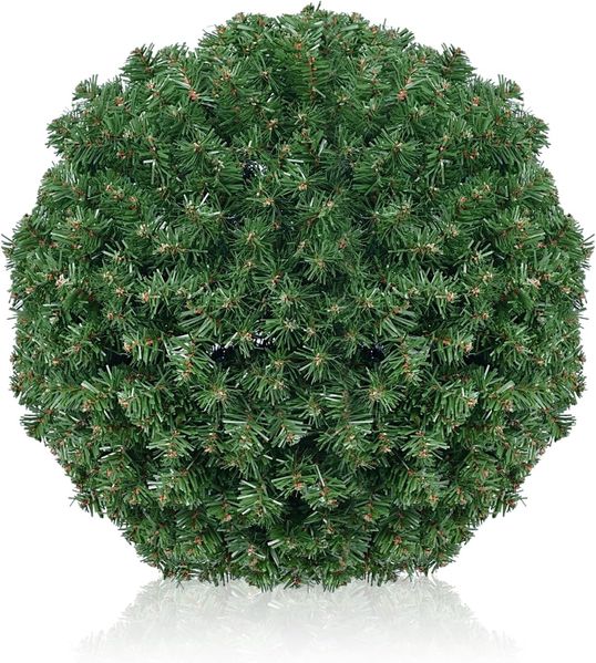 SALCAR DIY Weihnachtskugel 40 cm, Grüne PVC Kugel zum Hängen für Weihnachtsdekoration – Perfekt für Eingangsbereich, Esszimmer und Garten