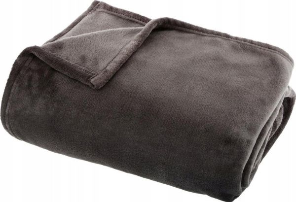 Atmosphera UNI Fleecedecke 180 x 230 cm schwarz