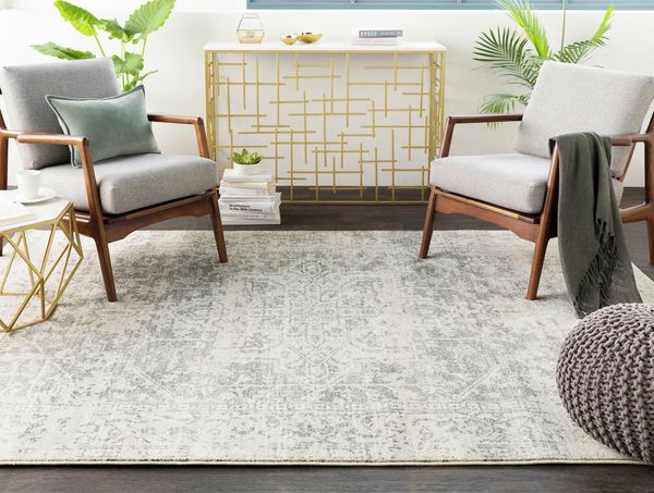 Surya JULIETTE Teppich Grau 120 cm 170 cm 120x170 cm