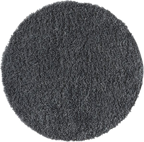 OTTO home Hochflor-Teppich Banji, rund, Höhe: 37 mm, Uni Farben, weich und flauschig, auch als rechteckig erhältlich