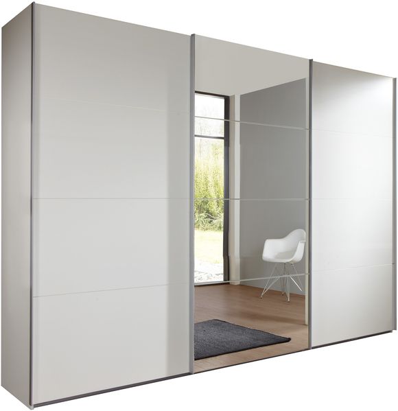 Kleiderschrank >ERNIE< (BxHxT: 270x210x65 cm) in WEISS - 270x210x65cm (BxHxT) Bild 3