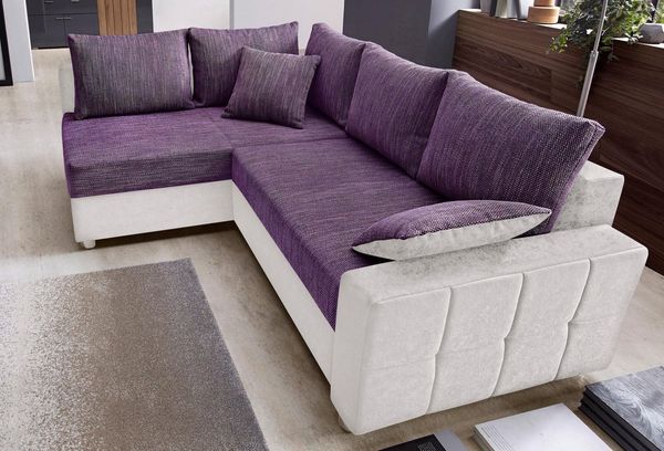 COLLECTION AB Ecksofa Parma L-Form, mit Bettfunktion und Federkern
