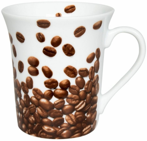 Könitz Becher Coffee Beans, Tasse, Kaffeebecher, Porzellan, Bunt, 410 ml, 11 1 100 2713