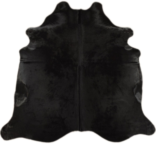 KUHFELL online & NOMAD Fellteppich ECHTES KUHFELL RINDERFELL TEPPICH SCHWARZ GEFÄRBT ca. 220 x 200 cm Bild 5