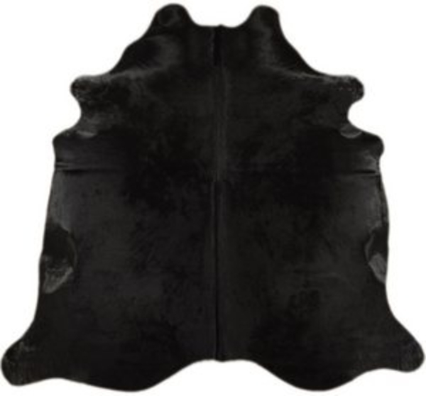 KUHFELL online & NOMAD Fellteppich ECHTES KUHFELL RINDERFELL TEPPICH SCHWARZ GEFÄRBT ca. 220 x 200 cm Bild 6