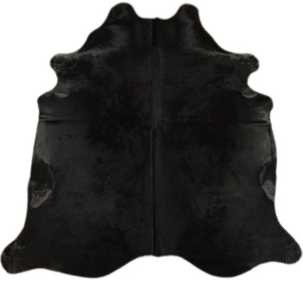 KUHFELL online & NOMAD Fellteppich ECHTES KUHFELL RINDERFELL TEPPICH SCHWARZ GEFÄRBT ca. 220 x 200 cm Bild 4