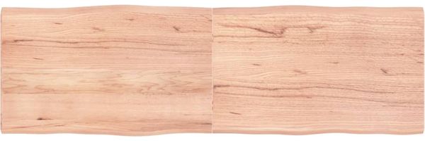 vidaXL Tischplatte 160x50x(2-4) cm Massivholz Behandelt Baumkante 363970