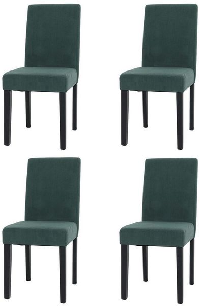 MCW Esszimmerstuhl Littau-C-4 (Set, 4 St), Stuhlbeine aus Massivholz, Rutschfest durch Kunststoffuntersatz