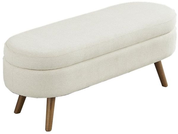 REDOM Sitzbank mit Stauraum (110 cm lange moderne Bank mit Chenille-Bezug, 1-St, 110*40*42cm) Bild 2