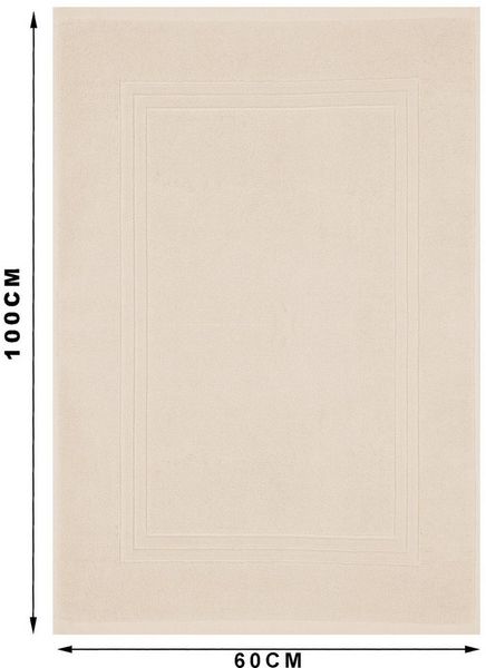 Betz Badematte Luxus Badvorleger Badteppich Gold 50x70 cm Farbe beige, Baumwolle
