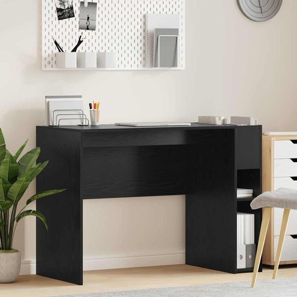 vidaXL Schreibtisch Schwarz Eichen-Optik 109 x 50 x 78 cm 891201