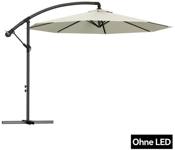 FIVMEN Sonnenschirm Sonnenschirm Alu Sonnenschirme mit kurbel Höhenverstellbarer, Gartenschirm UV Schutz Balkonschirme für Garten Balkon