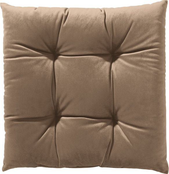 REDBEST Stuhlkissen Stuhlkissen "Kingsville" 2er-Pack, Nicky-Velours Uni