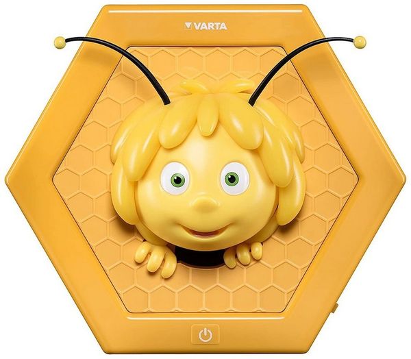 Varta die Biene Maja LED Wandlicht, 3AA (geeignet für Schlafzimmer Kinderzimmer mit Touch Sensor und Auto Abschaltfunktion)