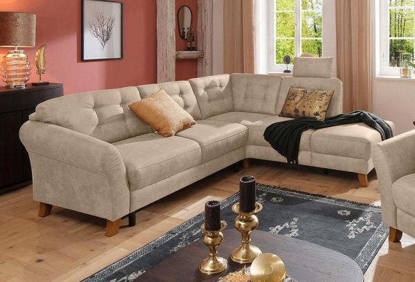 Home affaire Ecksofa Trondheim L-Form, mit Federkern
