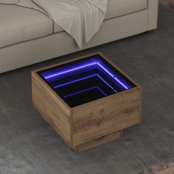 vidaXL Couchtisch Artisan-Eiche 40 x 40 x 30 cm Holzwerkstoff 879657