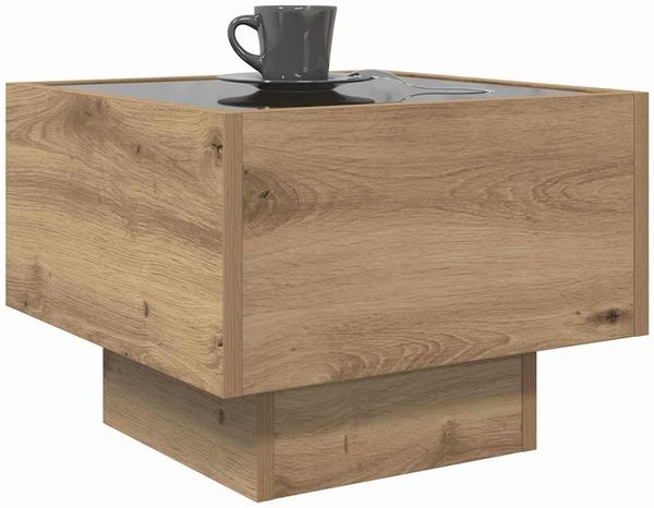 vidaXL Couchtisch Artisan-Eiche 40 x 40 x 30 cm Holzwerkstoff 879657 Bild 3