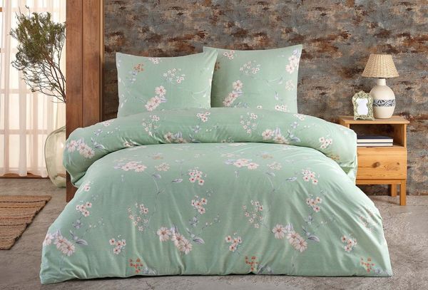 Buymax Bettwäsche Adalia, Aria, Renforcé, 3 teilig, Bettbezug-Set 200x220 cm 100% Baumwolle mit Reißverschluss hochwertig