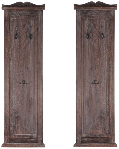 MCW Garderobenpaneel T33-2 (Set, 2er), Hochwertig Kleiderhaken auf dem Paneel individuell anbringbar