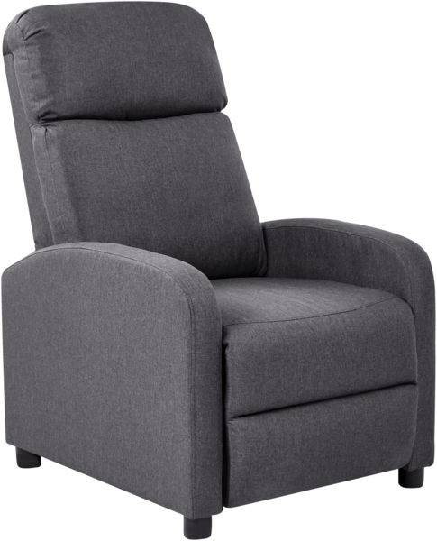 Fernsehsessel EMINENCE Kunstleinen Dunkelgrau Bild 1