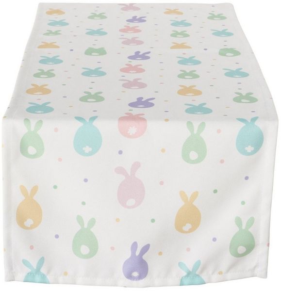 BOLTZE Tischläufer Tischläufer Eggard Oster Hase Tischdeko 140x40 cm (1-tlg)