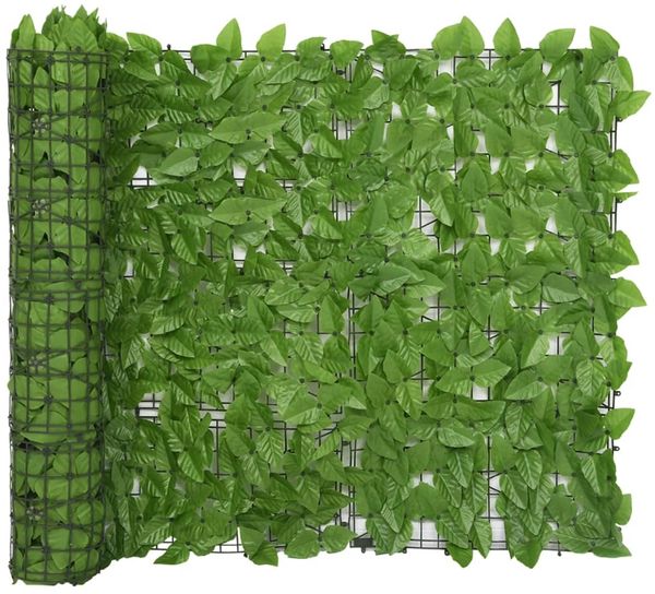 vidaXL Balkon-Sichtschutz mit Grünen Blättern 500x100 cm 315501
