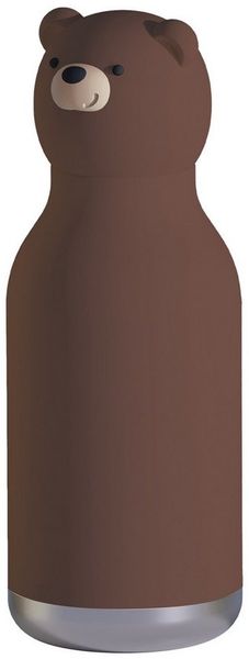 ASOBU Trinkflasche Asobu® Kindertrinkflasche BESTIE mit Strohhalm 460ml - BRAUNBÄR Bild 2