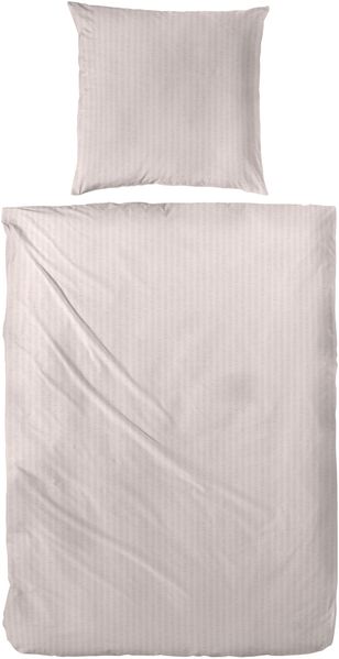 Primera Soft-Seersucker Bettwäsche 155x220 uni einfarbig beige sand 213050-07