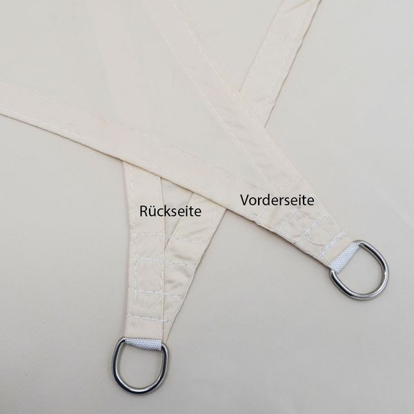 4x4m UV Sonnensegel Sonnenschutz Wasserdicht Beige Bild 7