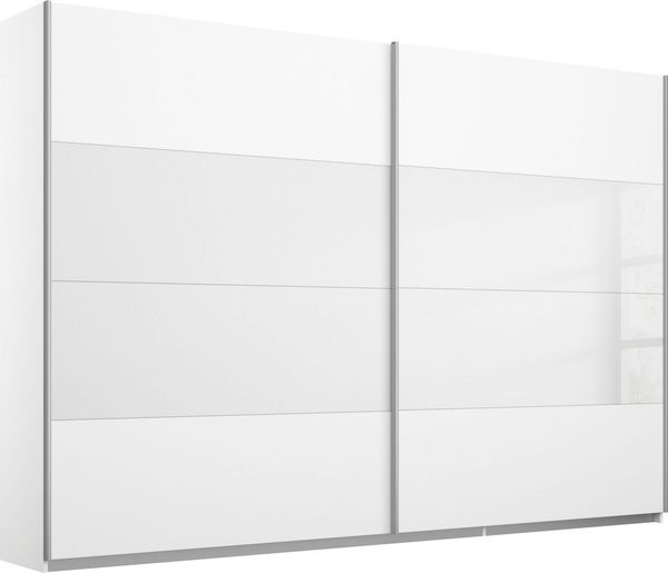 rauch Schwebetürenschrank Quadra Bestseller Schlafzimmerschrank in vielen Breiten Kleiderschrank Garderobenschrank Schrank mit Glaselementen