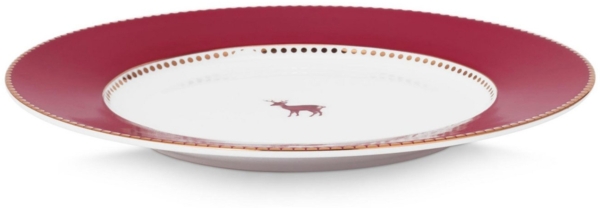 PiP Studio Teller Love Birds Teller dunkelrot 17cm