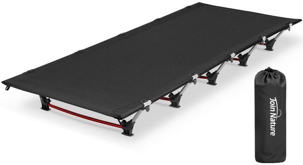 HOMECALL Feldbett Ultraleichtes Campingbett lappbar Faltbetten für Erwachsene für Zelten (Campingliege 150 kg Belastbar) für Zelten, Wandern, Outdoor, Büro Mittagspause, Gästebett Join Nature