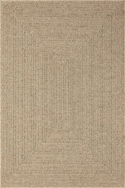 the carpet Teppich Kansas, rechteckig, Höhe: 1 mm, moderner robuster In und Outdoor Teppich Jute Look