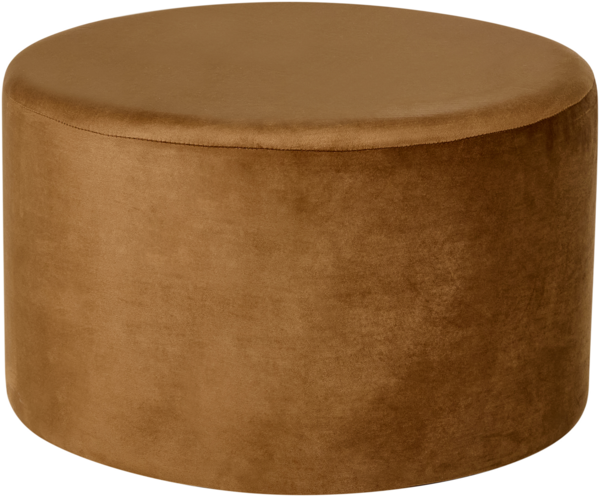 Pouf MILLEN Samtstoff Goldbraun