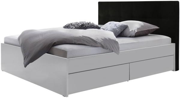 Hasena pronto - Wood Otello Massivholzbett 160x200 Buche weiss deckend, lackiert 336-Kul smoke