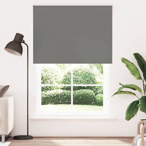vidaXL Verdunkelungsrollo Grau 165x230cm Stoffbreite 161,6cm Polyester 4011219
