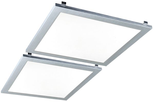 2er Set LED Einbau Panel, 1100 Lumen, warmweiß, L 29,9 cm