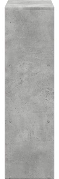 vidaXL Raumteiler-Bücherregal 3 Etagen Betongrau 99x29x99 cm 857961 Bild 7