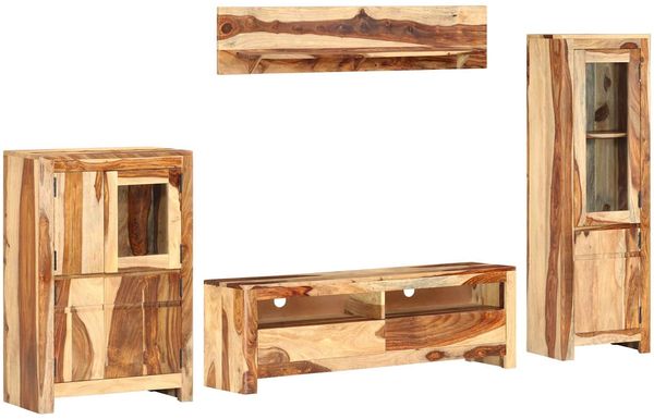 vidaXL TV-Einheit Set mit Schubladen Braun 120 x 30 x 39 cm Holz 286380