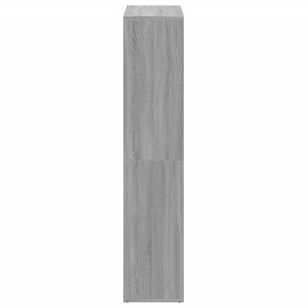 vidaXL Raumteiler-Bücherregal Grau Sonoma 69,5x29x137,5 cm 858026 Bild 7